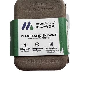 MountainFLOW Hot Wax Plant Based Ski Wax Biodegradable All Temp 8-30F -13 to -1C